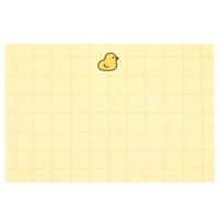 Tập Giấy Dán Nhớ ARTBOX Hàn Quốc Hình Hoa Duck Màu Vàng Kẻ Ô Vuông