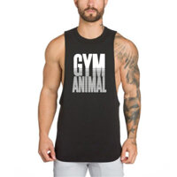 Tập Gym Tập Luyện Cơ Bắp Áo Thun Không Tay Chạy Bộ Áo Nam Thể Hình Thể Hình Thể Thao Áo Cotton Thoáng Khí Rời Quần Áo