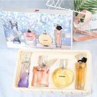Tập hợp nước hoa nữ, nước hoa nhẹ và lâu bền, có mùi hoa - trái cây, bao bì quà tặng