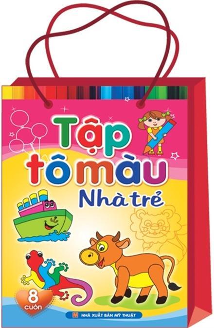 Tập tô màu nhà trẻ (Bộ túi 8 cuốn) - Khánh Hòa