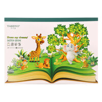 Tập Vẽ A4 Takeyo 8527 Hình Hoạt Hình - 20 Tờ  Mẫu Ngẫu Nhiên