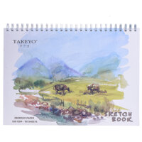 Tập Vẽ Lò Xo Takeyo B4 50 Tờ 8525 Giao Mẫu Ngẫu Nhiên