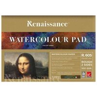Tập Vẽ Màu Nước A4 300gsm - Renaissance R-605 10 Tờ