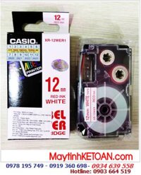 TAPE IN NHÃN CASIO XR-12WER1