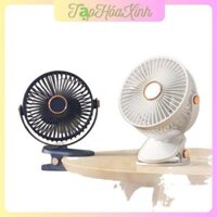 TapHoaXinh Quạt mini để bàn có kẹp siêu bền quạt tích điện F06 24000mAh 60 giờ liên tục Sạc Type C + có đèn hàng cao cấp