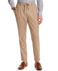 Tasso Elba Designer Men's Classic-Fit Stretch Tropical Weight Dress Pants Created for Macy's Neutral Hang Sand Large