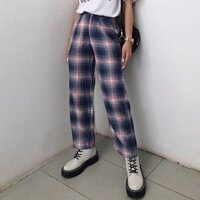 Tasty Pants - Quần caro xanh ống rộng - SUN DREAMER