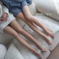 Tất Ánh Sáng Nước Thu Đông Lông Cừu Lót Dày Quần Legging Nữ Chống Nỉ Khỏa Thân Cảm Thấy Nhẹ Chân Slim-fit Ấm Inte