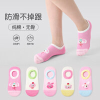 Tất bắp chân Cotton nguyên chất hoạt hình cho bé gái Tất ngắn dễ thương