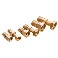 Tất cả các đồng Máy đo nước vòi khớp có thể thu vào 4 điểm đến 6 điểm 3cm Đồng hồ đo nước khớp nối bên trong Dây bên ngoài Khớp nối Phụ kiện ống nước