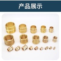 Tất cả các sợi bên ngoài đôi bằng đồng Đường kính trực tiếp Khớp nối ren bên trong đôi Ống cổ thẳng thoáng khí