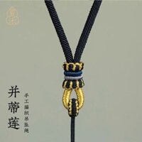 Tất Cả Dây Buộc Tay Cao Cấp Mặt Dây Chuyền Dây Nam Nữ Vàng Ngọc Pha Lê Ngọc Mặt Dây Chuyền Dây Mặt Dây Dày 3.14