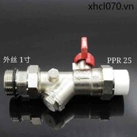 Tất Cả Đồng Lọc Van Bi PPR25 Chia Nước Van Đầu Vào Nước Hai Đầu PPR25 Van Bi Lắp Đặt Nhà Bộ Lọc Van Tích Hợp Van