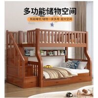 Tất Cả Giường Trẻ Em Bằng Gỗ Nguyên Khối, Giường Tầng, Giường Cao Và Thấp Gia Đình, Giường Tầng Gỗ Sồi Tiết Kiệm Cho Hộ