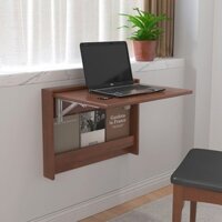 Tất cả gỗ nguyên khối treo tường bàn gấp treo tường bàn học kệ sách căn hộ nhỏ phòng ngủ phòng học