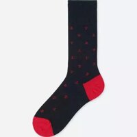 Tất cao cổ Uniqlo nam Nhật Bản màu navy - 407710