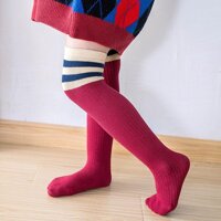 Tất cao, tất đùi mix váy cực xinh - Đỏ đô,XL