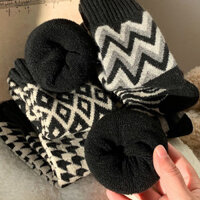 Tất Cashmere Nam Mùa Đông Dày Ngủ Tất Nhà Sàn Tất Lông Cừu Dày Terry Tất Mùa Đông Len Tất Nam