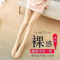 Tất chân sáng tạo thần thánh Quần liền nữ thu đông quần liền lót nhung dày dặn Quần Legging Giữ ấm lụa chống móc cho nữ LX