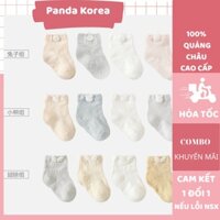 Tất cho trẻ sơ sinh,tất ngắn cổ cho bé và trẻ em 0-12 tháng Panda Baby