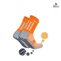 Tất chống trơn phụ kiện đá bóng nam nhiều màu cao cấp, vớ cao su thể thao chính hãng chất lượng - CT001 - Màu cam