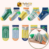 Tất Chống Trượt Cho Bé Trai Bé Gái Hãng Minlliu Tất Cổ Ngắn Xuân Hè Điều Hoà 0-8 Tuổi - Set 5 Đôi BEEBEEKIDS