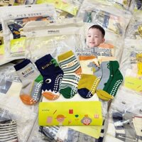 Tất Chống Trượt Cho Bé Trai Tất Cổ Cao Cho Bé Chuẩn Hãng Minlliu 1 - 8 tuổi - Set 5 Đôi
