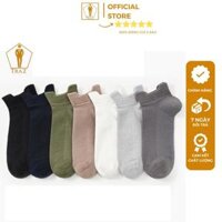 Tất cổ cao nữ nam TRAZ trơn chất vải mềm dày thoáng khỉ vớ nữ nam cổ cao Unisex phong cách Hàn Quốc - 161 ĐÔI