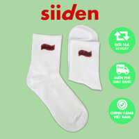 Tất cổ trung nam nữ sợi unisex modal thoáng khí khử mùi - U2MB001 - Trắng