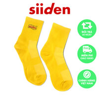 Tất cổ trung nam nữ unisex sợi cotton thoáng khí khử mùi - U2CY001 - vàng