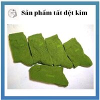 Tất dệt kim nam cao cổ màu xanh - XANH RÊU - 5 ĐÔI