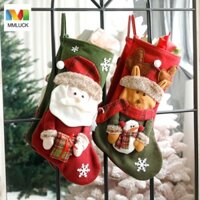 Tất Giáng Sinh MMLUCK, Túi Kẹo Ông Già Noel Thời Trang, Người Tuyết Sáng Tạo Treo Tinh Tế Giày Bốt Nhỏ Mặt Dây Chuyền Quà Tặng