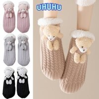 Tất giữ nhiệt UHHU, Tất sàn dày ấm áp mùa đông, Tất thảm mềm chống trượt hữu ích mùa đông