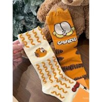 Tất hoạt hình dễ thương phong cách Nhật Bản mùa thu và mùa đông tất nữ tất ống giữa tất thiết kế vui nhộn sáng tạo