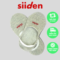 Tất lười nam nữ unisex cotton chống tụt gót thoáng khí khử mùi - U4CB001 - Xám