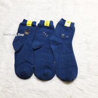 Tất Nam Cổ Trung Vớ Nam Cotton Thoáng Mát Thấm Hút Mồ Hôi thích hợp cho mọi người sử dụng - Xanh đậm