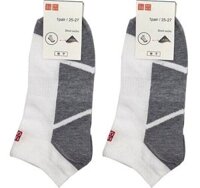 Tất nam UNIQLO Nhật Bản (Cổ trung, 95% cotton bambo + 5% spandex)