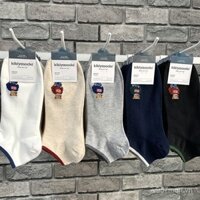 Tất ngắn đến mắt cá chân phong cách đơn giản cho nam mùa xuân hè mới Hàn Quốc Dongdaemun bán buôn Mr. Bear