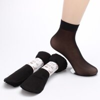Tất nữ mỏng giấy cổ ngắn Hàn Quốc - 01- Đen
