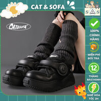 Tất ống Cat and Sofa  - Vớ ống Cat & Sofa giữ ấm chân mùa đông phong cách y2k