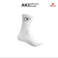 Tất thể thao nam cotton TA SPORT Nhiều Màu dệt kim, phụ kiện vớ đá bóng thời trang - Màu Trắng