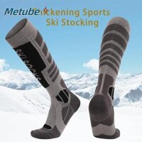 Tất thể thao ngoài trời METUBE, Tất trượt tuyết ấm áp bằng len Merino, Tất dài cao đến đầu gối thấm mồ hôi thoáng khí