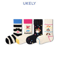 Tất trẻ em mùa xuân và mùa thu 100% cotton thoáng khí cho bé gái tất cotton