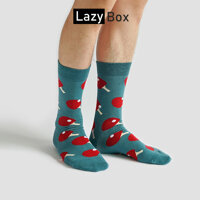 Tất vớ dài cao cấp chất liệu cotton họa tiết màu sắc - Mẫu 4