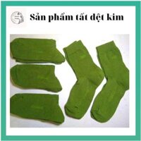 Tất vớ Dệt Kim CA, BĐ, SQ 2021 Cổ Cao Co Giãn Mềm Mại - Xanh - 2 đôi