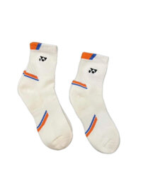 Tất Yonex trắng viền cam