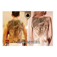 Tattoo Hình xăm dán lưng bảng to (Được chọn mẫu)