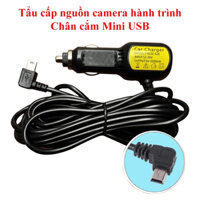 Tẩu cấp nguồn cho camera hành trình, MINI USB, 2 cổng USB, mẫu mới, chân vuông