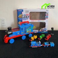 Tàu hoả đồ chơi, ô tô mini chạy cót bằng nhựa cao cấp 5814