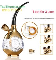 Tẩu hút thuốc lọc nước 3 in 1 cho thuốc lá sợi và điếu lớn + nhỏ/ esse HD-811 có đèn led